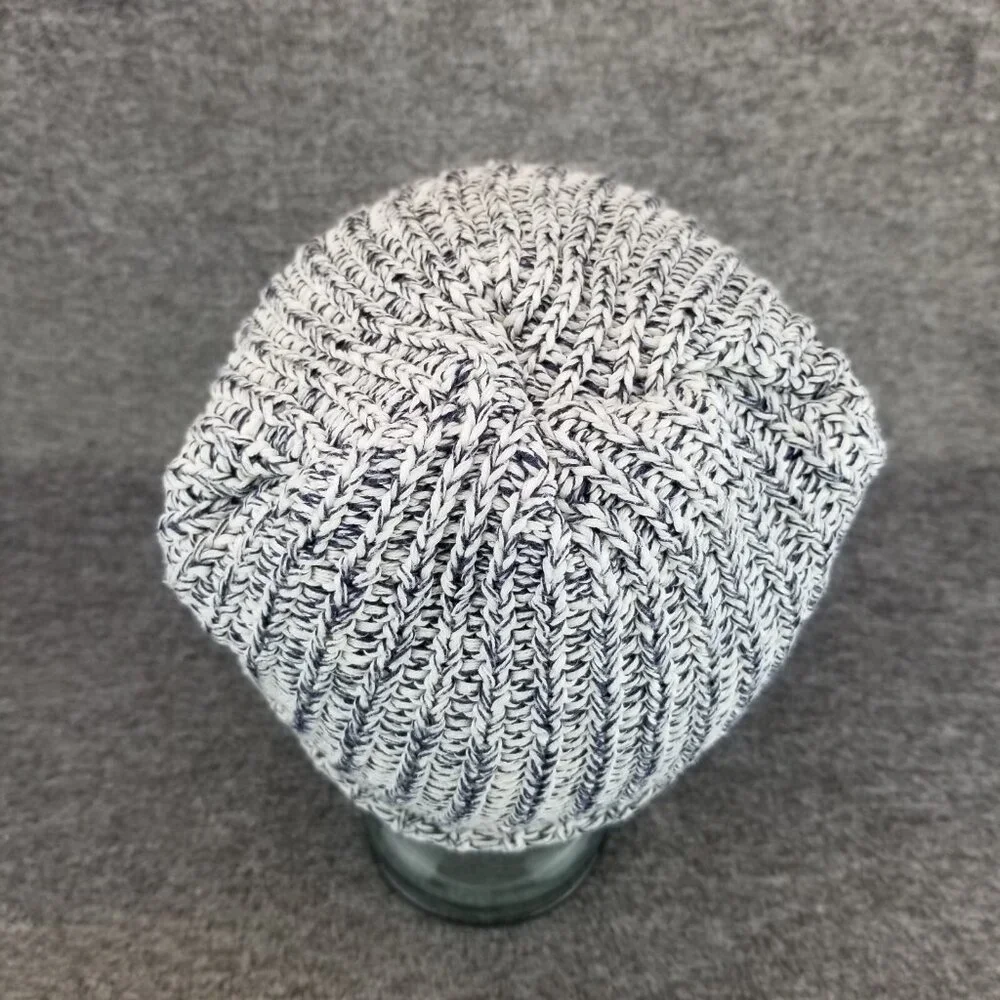 ✅Love Your Melon Grey Cable Knit Beanie Winter Hat 100% Cotton OSFM OSFA - Picture 7 of 7